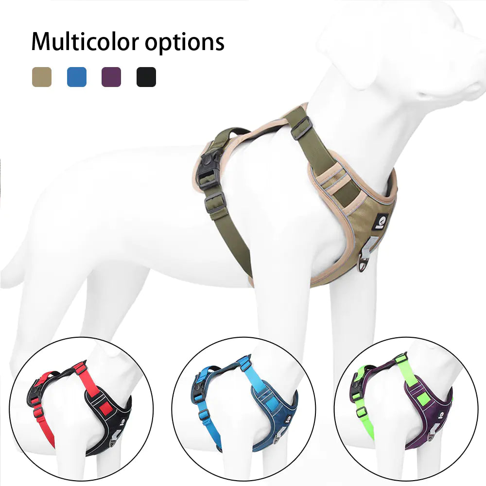 Reflective No Pull Dog Harness with Control Handle