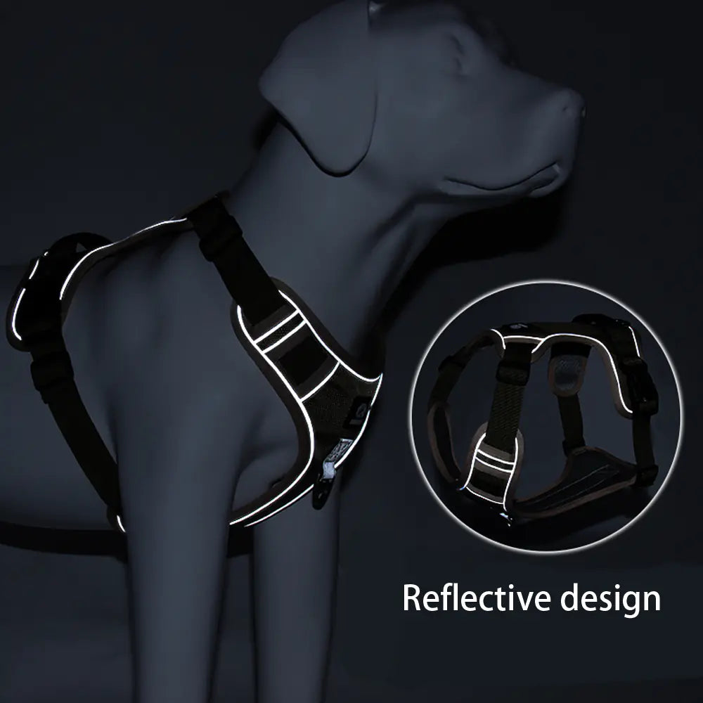 Reflective No Pull Dog Harness with Control Handle